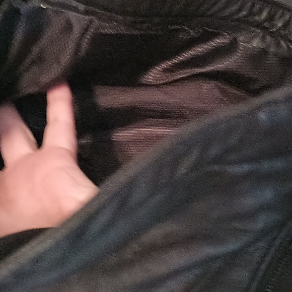 Nwot heavy leather women's coat by Simona extra large black - Picture 11 of 11